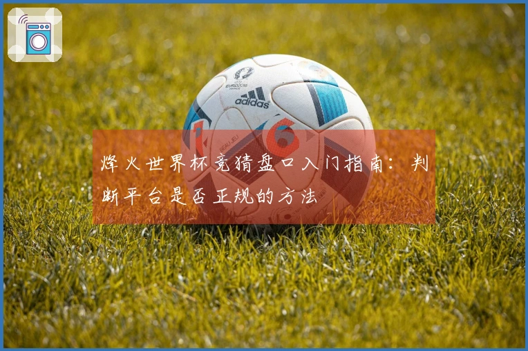 烽火世界杯竞猜盘口入门指南：判断平台是否正规的方法